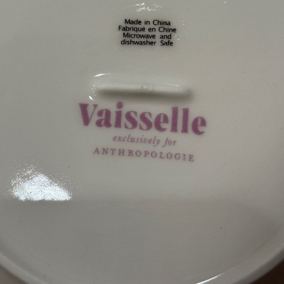Vaisselle red stripe canapé plates set of 4 - Picture 6 of 6